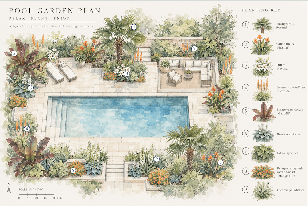 Pool Garden